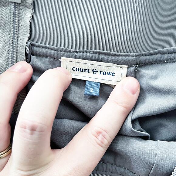 Court & Rowe Belle Noel Pencil Skirt in Silver Heather - Picture 7 of 9